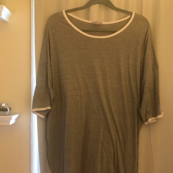 Gray Lularoe Irma Top - Picture 1 of 3